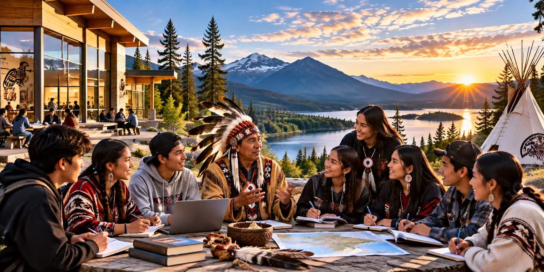 Indigenous community collaborative meeting
